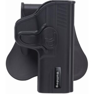 Bulldog Rapid Release Polymer Holster with Paddle Fits S&W Bodyguard .380 Black RH | RR-SWBG