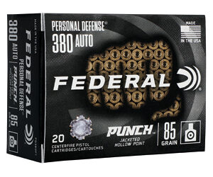 FED PD PUNCH 380AUTO 85GR JHP 20RD