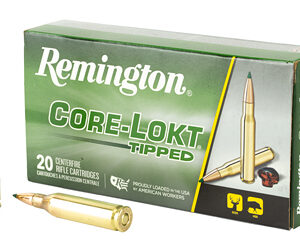 Remington Ammunition Core-Lokt Tipped 243 Win 95 gr 3140 fps 29015 Single Box - 20 Rounds 29015