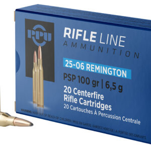 PPU Rifle Ammunition .25-06 Rem 100 gr PSP 3230 fps 20/ct PP2506P