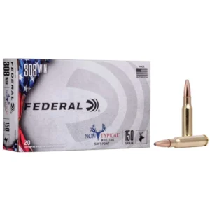 Federal Premium Non-Typical .308 Winchester 150 Grain Non-Typical Soft Point Centerfire Rifle Ammo 20 Rounds 308DT150 308DT150