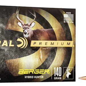 Federal Premium Berger Hybrid Hunter 270 Win 140 Grain Berger Hybrid Centerfire Rifle Ammunition 20 Rounds P270BCH1 P270BCH1