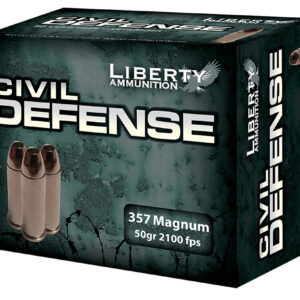 Liberty Ammunition LACD357030 Civil Defense 357Mag 50gr Lead Free Fragmenting Hollow Point 20 Per Box