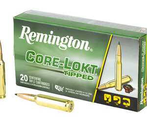 Remington 6.5 Creedmoor 129 Grains Core-Lokt Tipped Brass Cased Centerfire Rifle Ammo 20 Rounds 29017 29017
