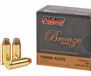 PMC BRNZ 10MM 170GR JHP 25RD