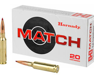 Hornady Match 6.5mm Creedmoor 147 grain Extremely Low Drag Match Brass Cased Centerfire Rifle Ammo 20 Rounds 81501 81501