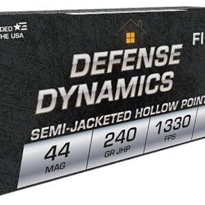Fiocchi 44D500 Defense Dynamics 44RemMag 240gr Jacketed Hollow Point 50 Per Box