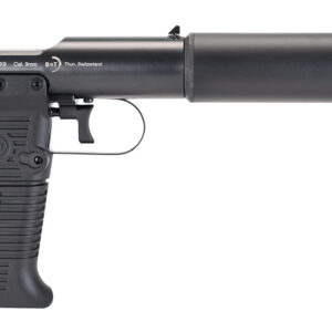 B&T Firearms 410110 Station Six  45 ACP Bolt Action 7+1 3.50" Barrel/5.10" Suppressor, Black Hard Coat Anodized Finish, Black Pre-Scored Grips
