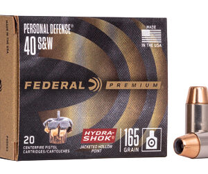 FED HYDRA-SHOK 40S&W 165GR 20RD