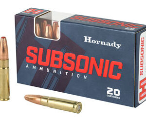 Hornady Subsonic Ammo 300 Aac Blackout 190gr Fte - 300 Aac Blackout 190gr Sub-X Flex Tip Expanding 20/Box 80877