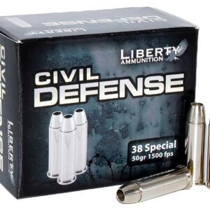 Liberty Ammunition LACD38025 Civil Defense 38Special 50gr Lead Free Fragmenting Hollow Point 20 Per Box