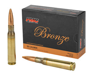 PMC Ammunition Bronze 50 Bmg Rifle Ammo - 50 Bmg 660gr Full Metal Jacket 10/Box 50A/BX