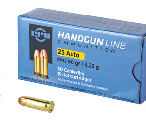PPU 25ACP FMJ 50GR 50RD