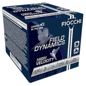 Fiocchi of America 410HV-8 3 in. High Velocity Loads for 25 Rounds in Max 0.68 oz - 410 Guage Size 8 410HV-8
