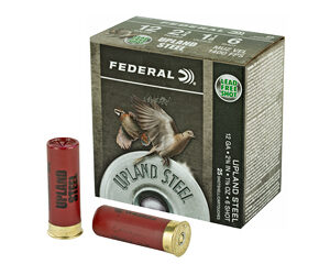 Federal Upland Steel Shotshells 12ga 2-3/4" 1-1/8 oz 1400 fps #6 25/ct USH12 6