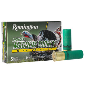 Remington Premier Magnum Turkey HV Shotshells 12ga 3" 1-3/4oz 1300 fps #5 5/ct 28031