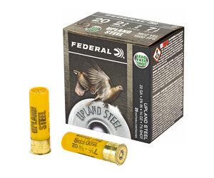 Federal Upland Steel Shotshells 20ga 2-3/4" 7/8 oz 1500 fps #7.5 25/ct USH20 7.5