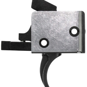 CMC Triggers 91501 Drop-In  Single-Stage Curved Trigger w/ 3-3.50 lbs Draw Weight & Black/Silver Finish
