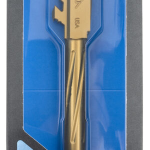 Rival Arms RA-RA20G801E Precision V1 Drop-In Barrel 9mm Luger 4.17" Gold PVD Finish 416R Stainless Steel Material for Glock 48
