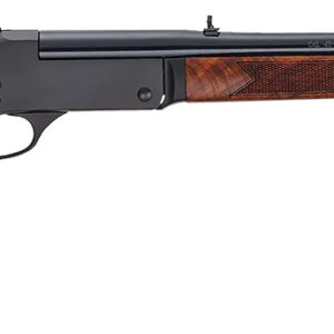 Henry H0154570 Single Shot  45-70 Gov Caliber with 1rd Capacity, 22" Barrel, Overall Blued Metal Finish & American Walnut Stock, Right Hand (Full Size)