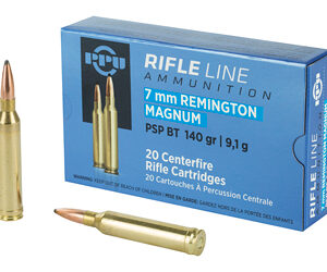 PPU PSPBT 7mm Remington Magnum 140 Grain Centerfire Rifle Ammo PP7RM1