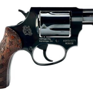 Roscoe .38 Spl 3" Blk/Wd Engraved Grips 5-rd