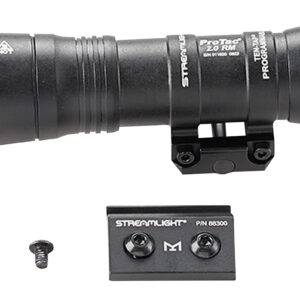 Streamlight 89003 ProTac 2.0  Black Anodized Aluminum 250/2000 Lumens White LED Bulb, 266 Meters Beam, Picatinny Rail Mount, Rifle