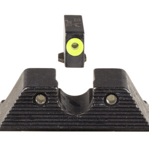 Trijicon 600845 HD XR Night Sight Set Green Tritium/Yellow Outline Front, Green Tritium Rear, Black Frame, Fits Glock/48/43/43X/43E Excludes MOS