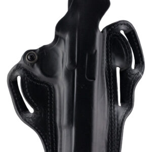DeSantis Gunhide 001BAN3Z0 Thumb Break Scabbard OWB Black Leather Belt Slide Fits Ruger LCR Fits Ruger LCRx Right Hand