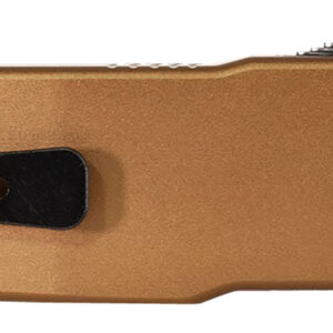 Templar Knife SAAB321 Premium LW  Small 3" OTF Drop Point Plain Black Oxide Stonewashed D2 Steel Blade, 4.50" Bronze Aluminum Handle