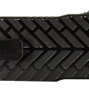 Templar Knife SAHBG32 Premium LW  Small 3" OTF Drop Point Plain Black Oxide Stonewashed D2 Steel Blade, 4.50" Black Herringbone Aluminum Handle
