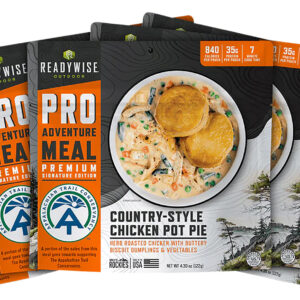 Wise Foods RW05195 Outdoor Food Kit Chicken Pot Pie 2 Servings Per Pouch, 6 Per Case