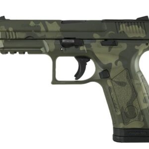 EAA MC9 DISRUPTOR: 9MM STRIKER FIRE OPTICS READY ACESSORY RAIL  INTERCHANGABLE BACK STRAP INTEGRAL TRIGGER SAFETY LASER CAMO EXTENDED THREADED BARREL AND PROTECTOR NUT  REVERSABLE MAGAZINE RELEASE ODCAM
