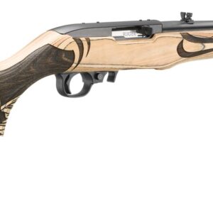 RUGER 10/22 22LR 18.5IN BLUED BARREL 10RD NATURAL LAMINATE ALTAMONT STOCK BLACK GLUE EAGLE ENGRAVING TALO 31226
