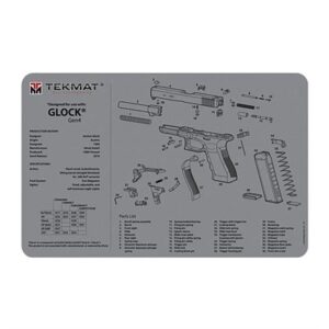 TEKMAT PISTOL GUN CLEANING MAT FOR GLOCK GEN 4 GRAY