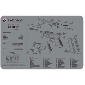 TEKMAT ULTRA 20 GUN CLEANING MAT FOR GLOCK GEN4 GRAY