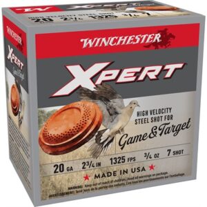 XPERT GAME & TARGET 20 GAUGE 2-3/4'' 3/4OZ #7 SHOT 25/BOX