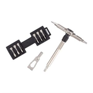 COMPACT RATCHET LOCKING HEX DRIVE WITH 15 BITS & BRACKET