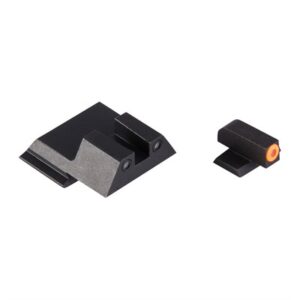 S&W M&P SHIELD ORANGE FRONT & BLACK SQUARE NOTCH REAR