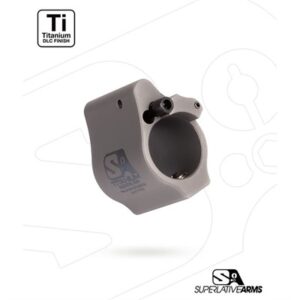 AR-15 SOLID TITANIUM ADJUSTABLE GAS BLOCK .625'' GRAY