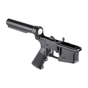 CARBINE COMP LOWER RCVR W/A2 GRIP & NO STOCK FOR AR15 BLK