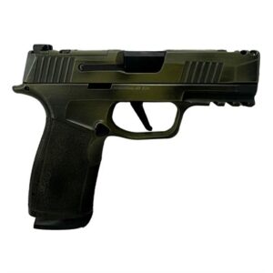 P365 XMACRO COMP 9MM 3.1'' BBL (2)17RD DISTRESSED BAZOOKA GRN