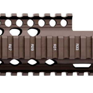 Daniel Defense 0100408030 M4A1 FSP RIS II Handguard 12.25" 2-Piece, Free-Floating Style Made of 6061-T6 Aluminum with Flat Dark Earth Anodized Finish & Picatinny Rail for AR-15