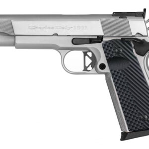 Charles Daly 1911 Empire 45ACP 5" 8RD Chrome/Black G10 Grips 440.147
