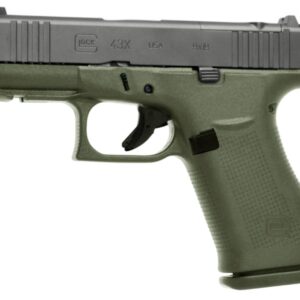 Glock 43X MOS 9MM 3.4" 10RD BFG/Black Slide UX4350201FRMOSBFG