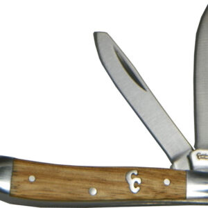 ABKT CATTLEMANS CUTLERY SAGE - BRUSH PEANUT 2-BLADE ZEBRAWD