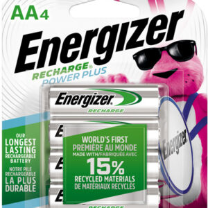 ENERGIZER RECHARGABLE POWER - PLUS BATTERIES AA 4 PACK