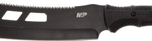 S&W KNIFE M&P CLEAVER MACHETE - 10" SAWBACK W/SYNTHETIC SHEATH