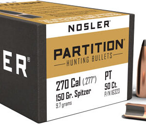 NOSLER BULLETS 270 CAL .277 - 150GR PARTITION 50CT