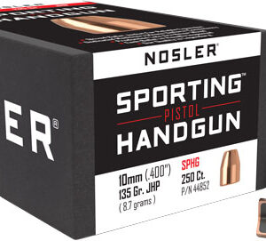 NOSLER BULLETS 10MM .400 - 135GR JHP 250CT